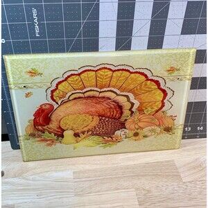 Thanksgiving Decorative Tray – Small Plastic Holiday Accent